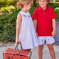 Embroidered Basic Short - Flags