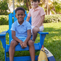 Short Sleeve Polo - Orange Stripe