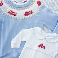 Printed Turtleneck - Fire Trucks