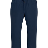 Little English classic sport pant in navy with a drawstring waist, performance jogger for little boys