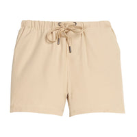 Little English classic sport short in khaki with a drawstring waist, performance shorts for little boys