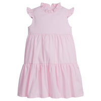 Little English traditional children's clothing. Light pink dress for girls for Spring. Easter outfit for girls
