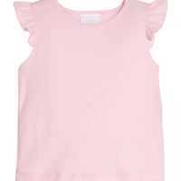 Little English classic tilly tank in light pink with flutter sleeves, for little girl