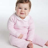 Quilted Pant Set - Light Pink