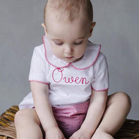 Whipstitch Day Shirt, Little English, classic children's clothing, preppy children's clothing, traditional children's clothing, classic baby clothing, traditional baby clothing