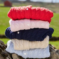 Traditional cashmere sweater for children, navy cardigan for boy and girl, Little English classic clothing