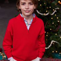 classic childrens clothing boys button down shirt in green and red plaid