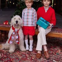 Banded Short - Red Corduroy, Little English, classic children's clothing, preppy children's clothing, traditional children's clothing, classic baby clothing, traditional baby clothing