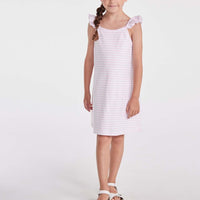 Harbor-Kleid – Hellrosa Streifen