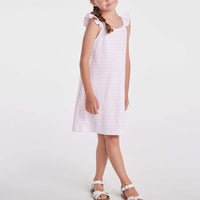 Harbor-Kleid – Hellrosa Streifen