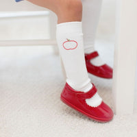 Little English classic children's clothing, traditional knee high embroidered socks