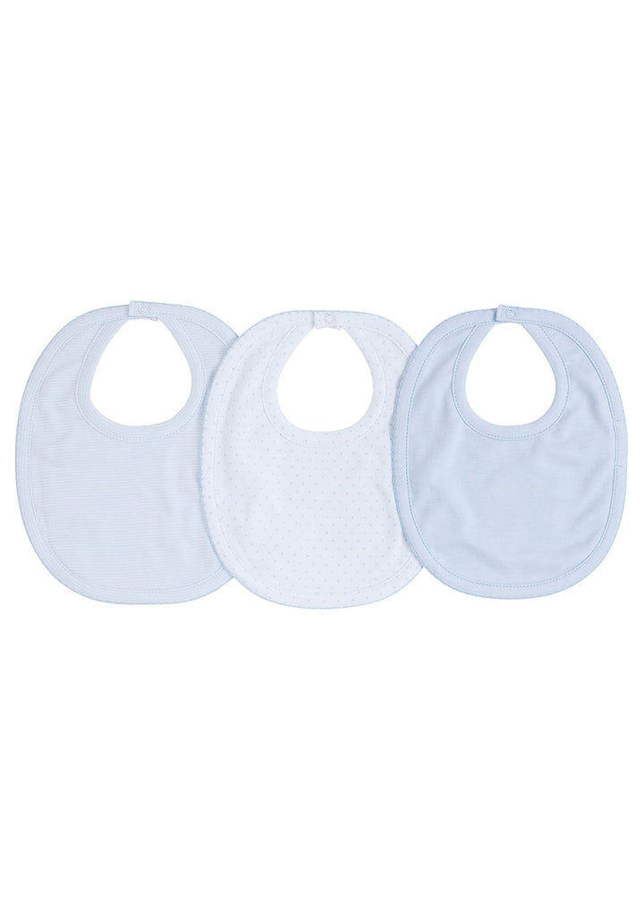 classic childrens clothing 3 pack of bibs in light blue