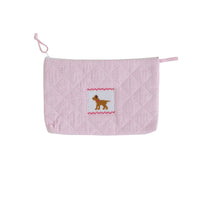 Little English classic children's luggage light pink lab cosmetic