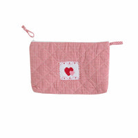 Little English classic children's luggage red hearts cosmetic bag