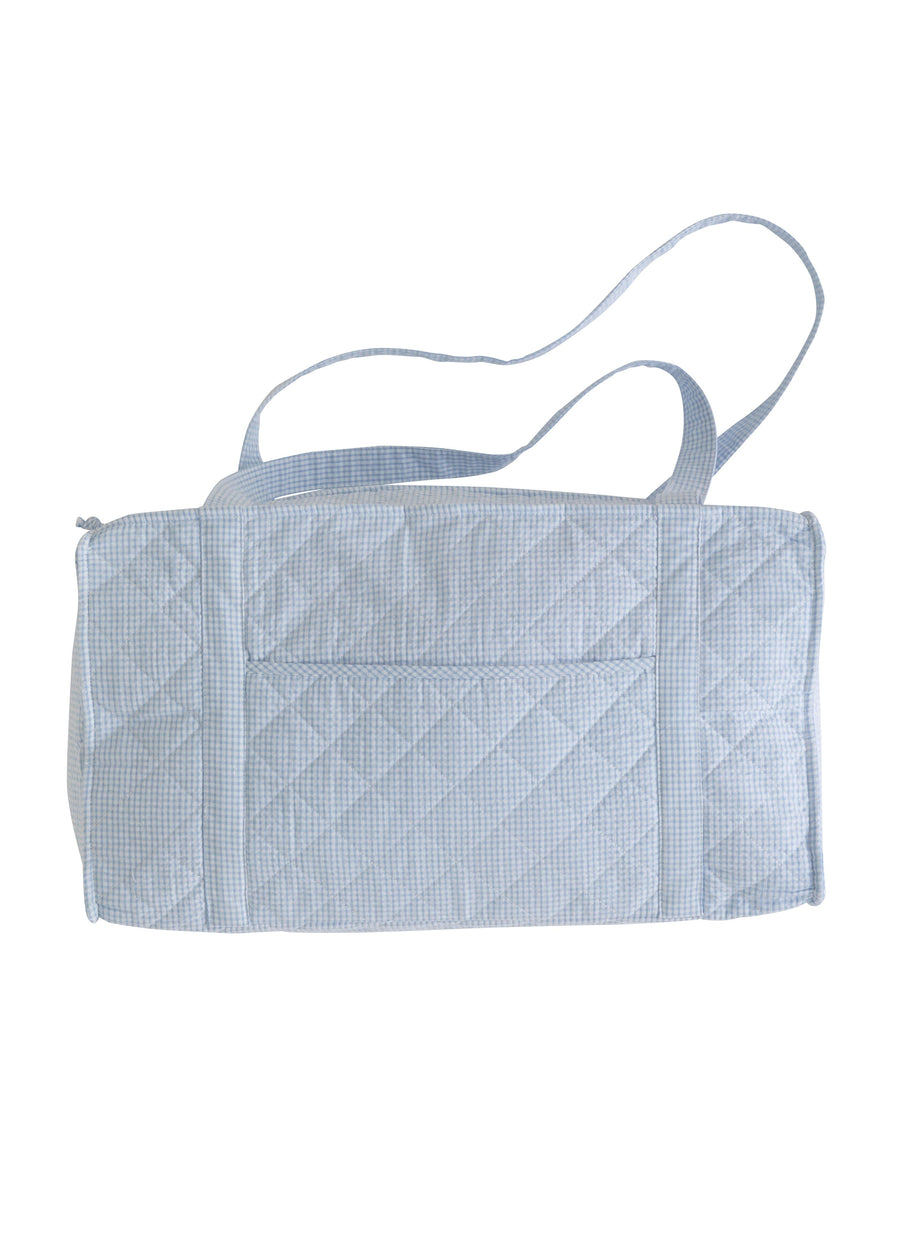 Quilted Luggage - Light Blue