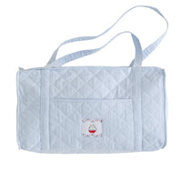 Little English classic children's luggage, light blue sailboat duffle