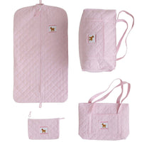 Little English classic children's luggage light pink lab full set