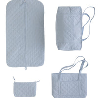 Little English classic children's luggage light blue full set