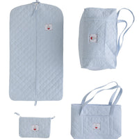 Little English classic children's light blue sailboat luggage full set