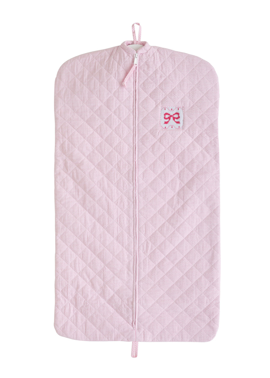 Little English classic children's luggage pink bow garment bag