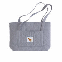 Little English classic children's luggage navy boy lab tote bag