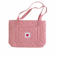 Little English classic children's luggage red hearts tote bag