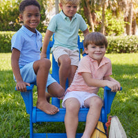 Short Sleeve Polo - Orange Stripe