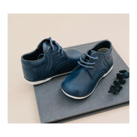 James Baby Waxed Leather Lace Up Shoe