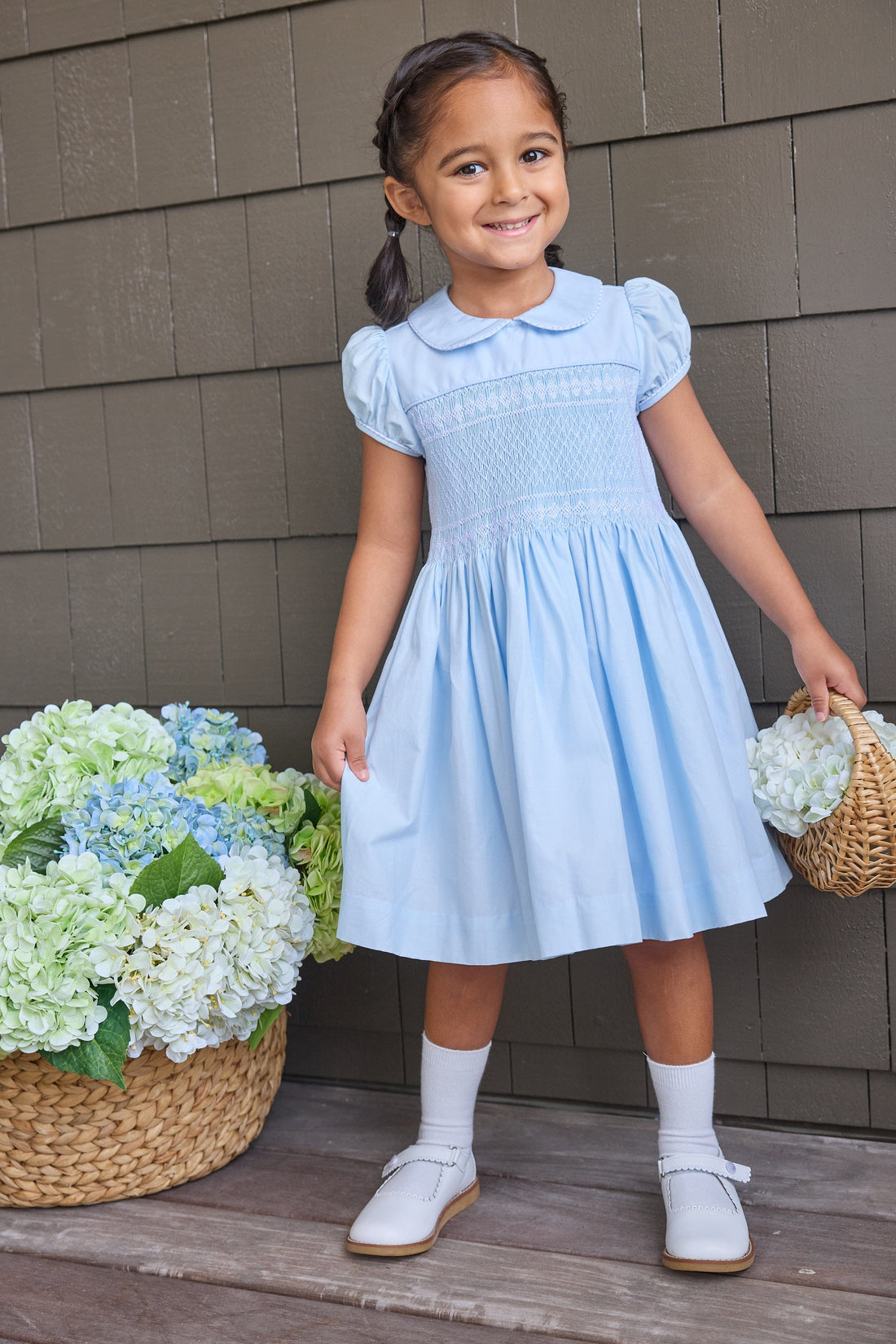 Little English | Light Blue Hand-Smocked Emery Dress | Easter & Special Occasion Dress for Girl 2T Little English | Light Blue Hand-Smocked Emery Dress | Easter & Special Occasion Dress for Girl 2T