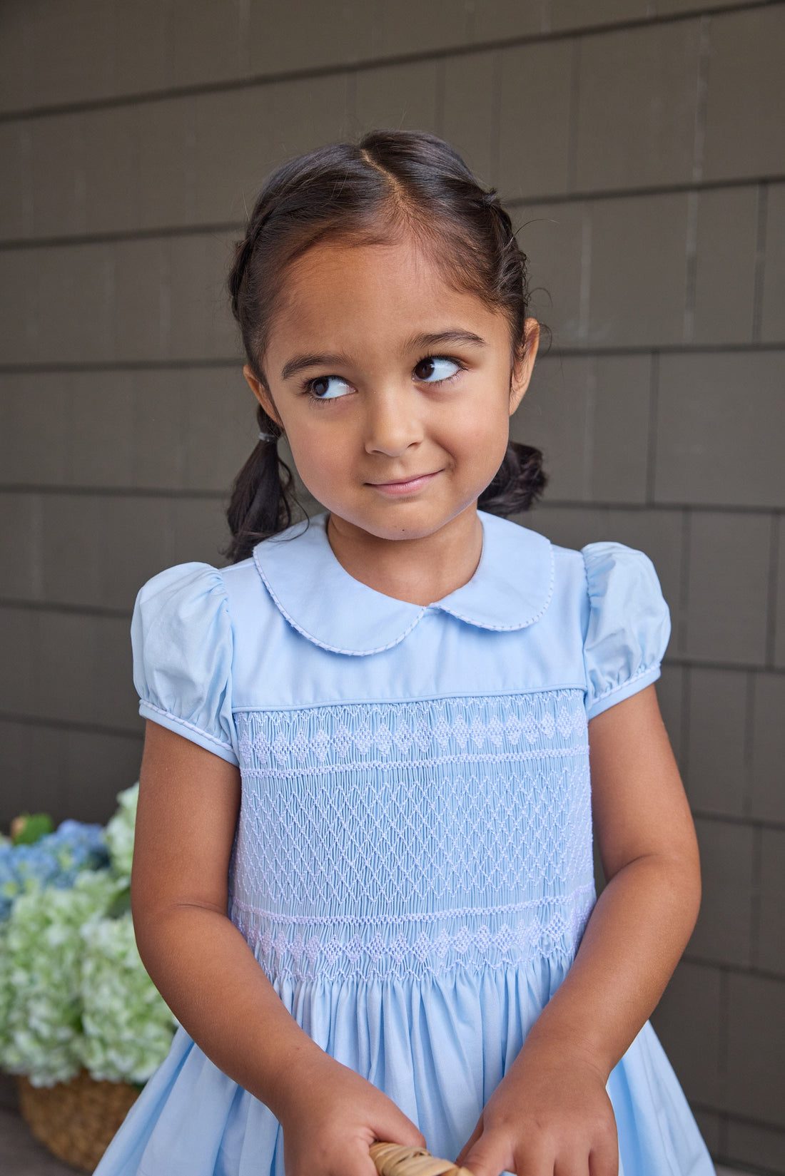 Light Blue Hand-Smocked Emery Dress Light Blue Hand-Smocked Emery Dress