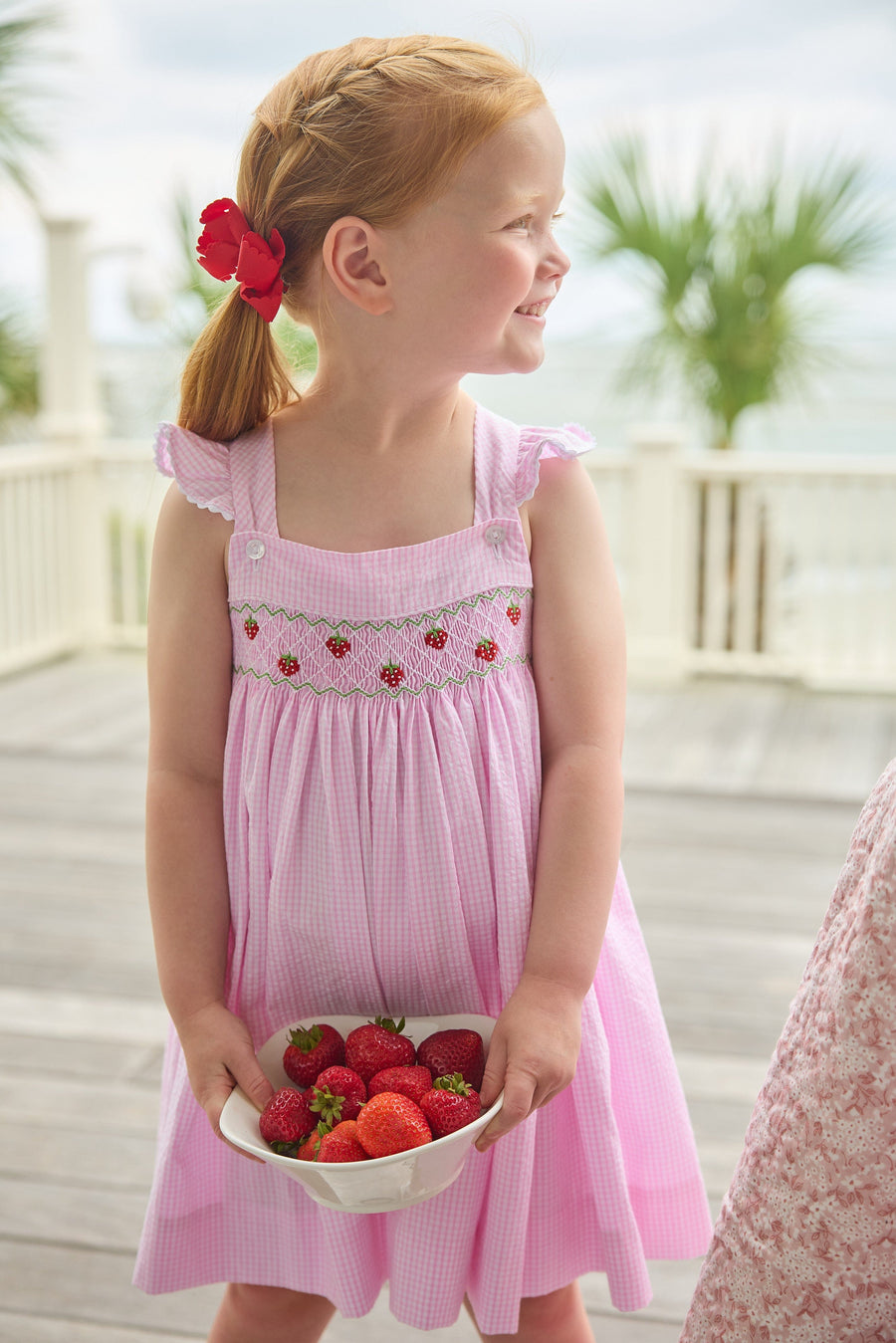 Little English | Strawberries Smocked Lizzy D Dress
