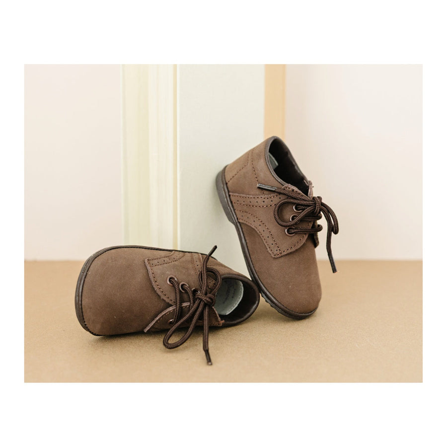 James Baby Nubuck Leather Lace Up Shoe