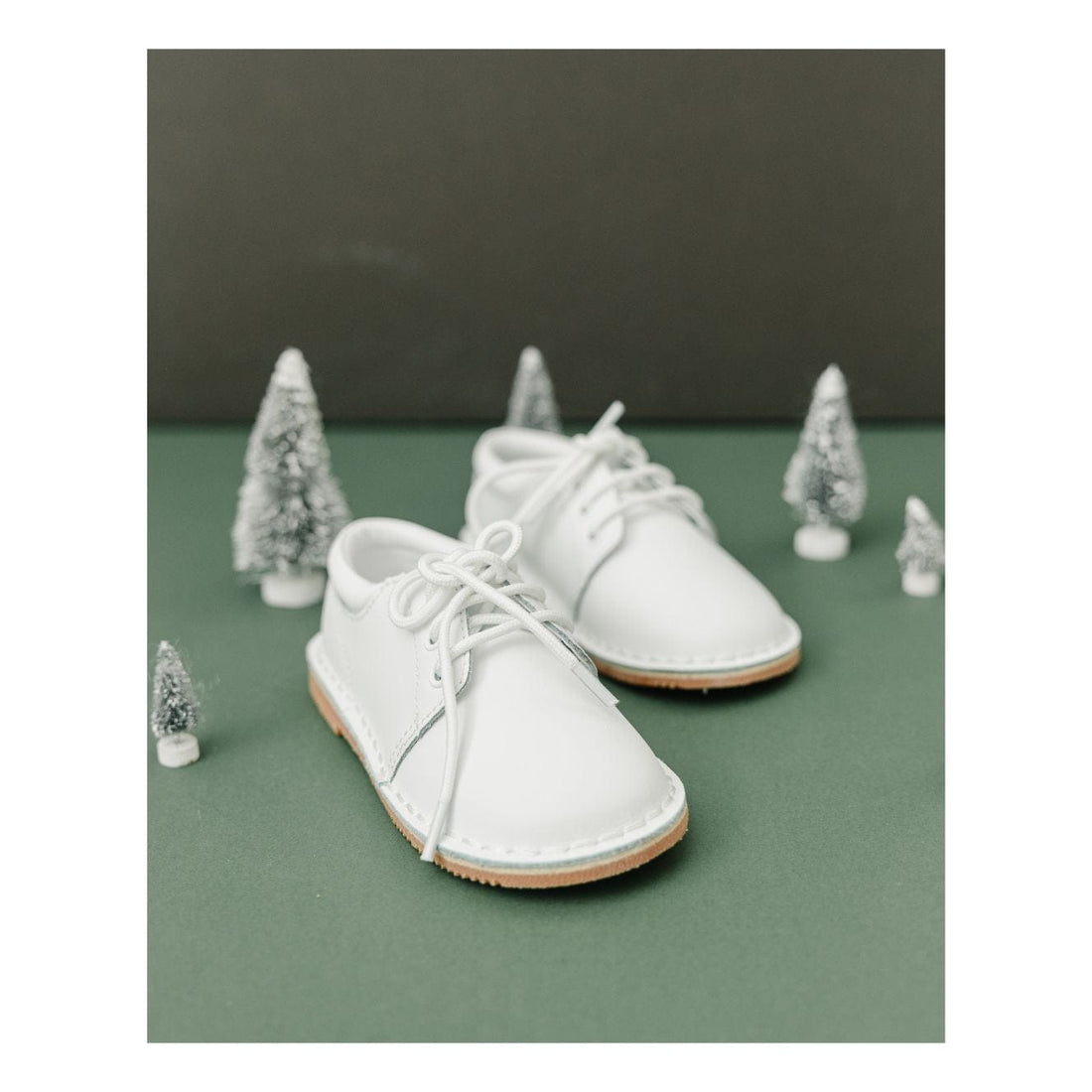 Tyler White Leather Lace Up Shoe