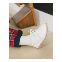 Tyler White Leather Lace Up Shoe