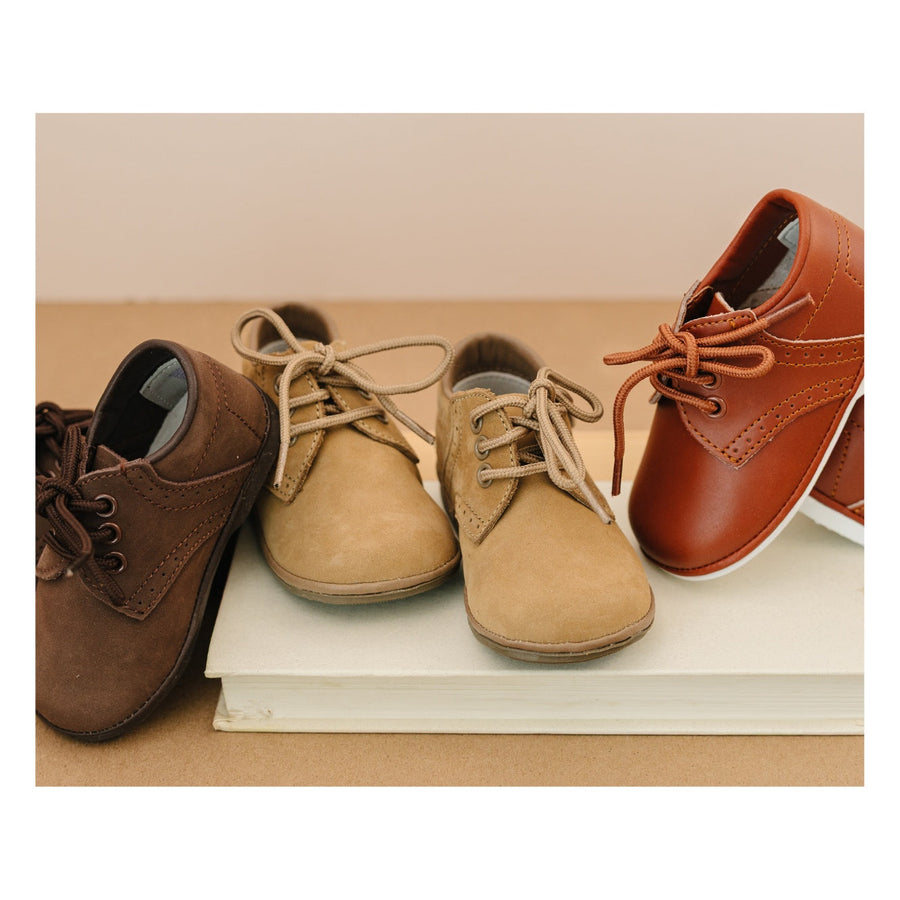 James Baby Nubuck Leather Lace Up Shoe