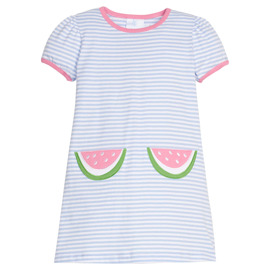 pink and white t shirt dress Montauk Stripe T Shirt Dress