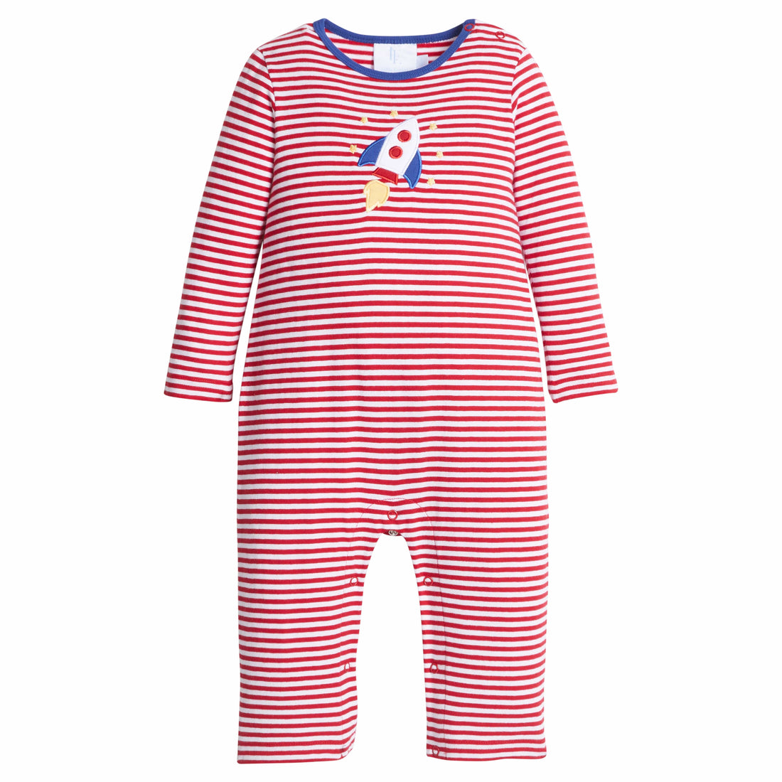 Baby Boy Rocket Applique Romper for Playtime – Little English
