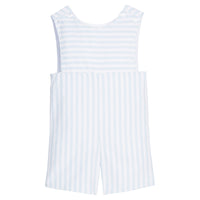 Little English traditional children's clothing. Light blue and white striped John John for toddler boys for summer