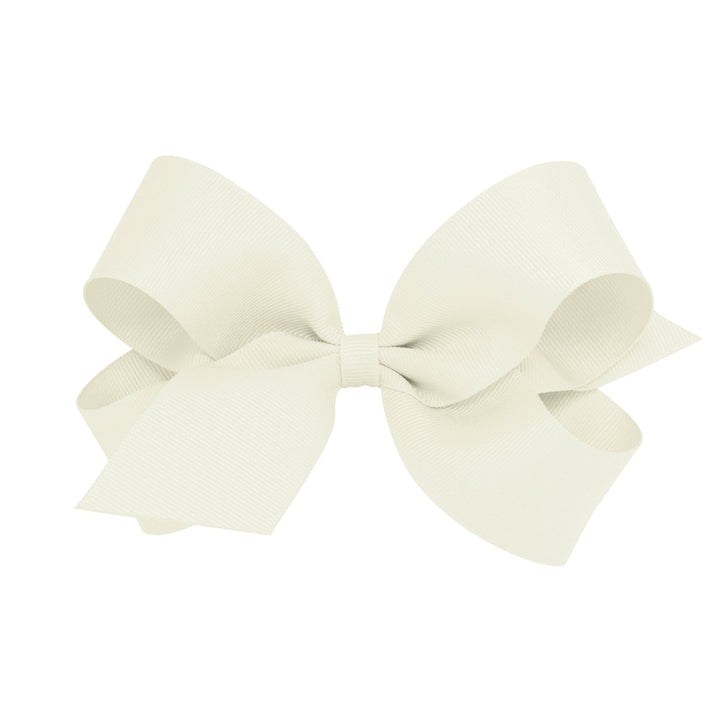 Little English traditional children's clothing. Antique white hair bow for girls.  Classic hair accessory for Fall