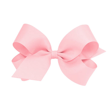 Little English traditional children's clothing. Light Pink hair bow for girls. Classic hair accessory for Fall