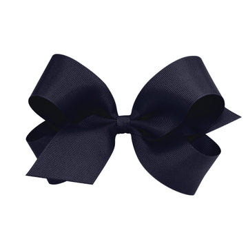 Little English traditional children's clothing. Navy hair bow for girls. Classic hair accessory for Fall