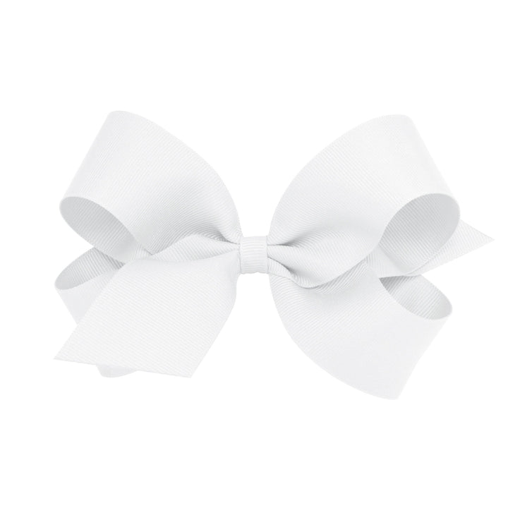 Little English traditional children's clothing. White hair bow for girls. Classic hair accessory for Fall