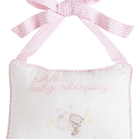 Door Pillow - Baby Girl, Little English, classic children's clothing, preppy children's clothing, traditional children's clothing, classic baby clothing, traditional baby clothing