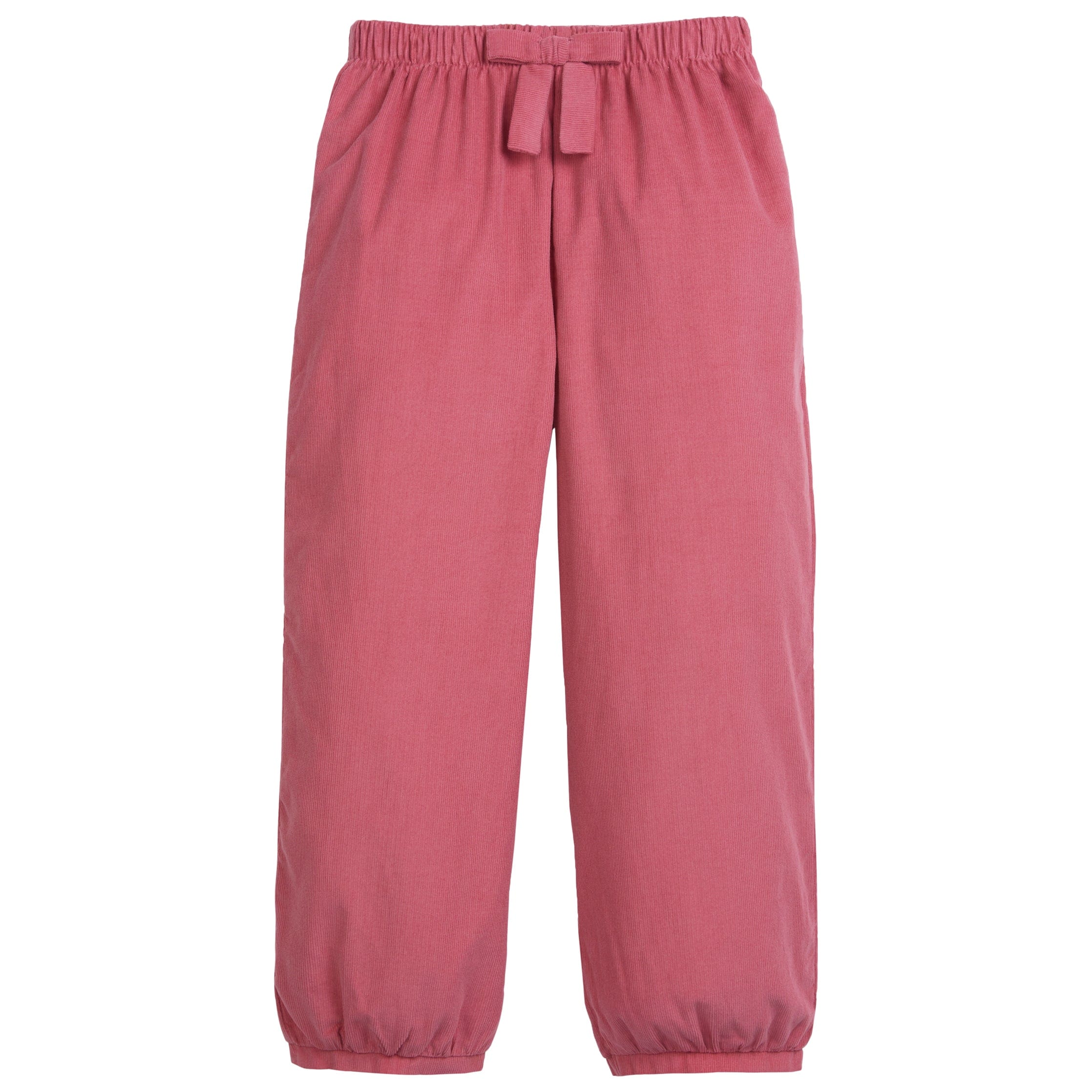 Girl's Banded Bow Pants - Kid's Corduroy Clothes – Little English