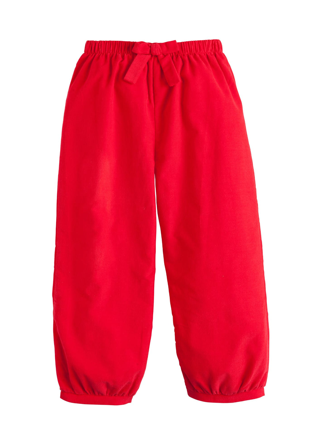 little english classic childrens clothing girls red corduroy pull on pant with bow