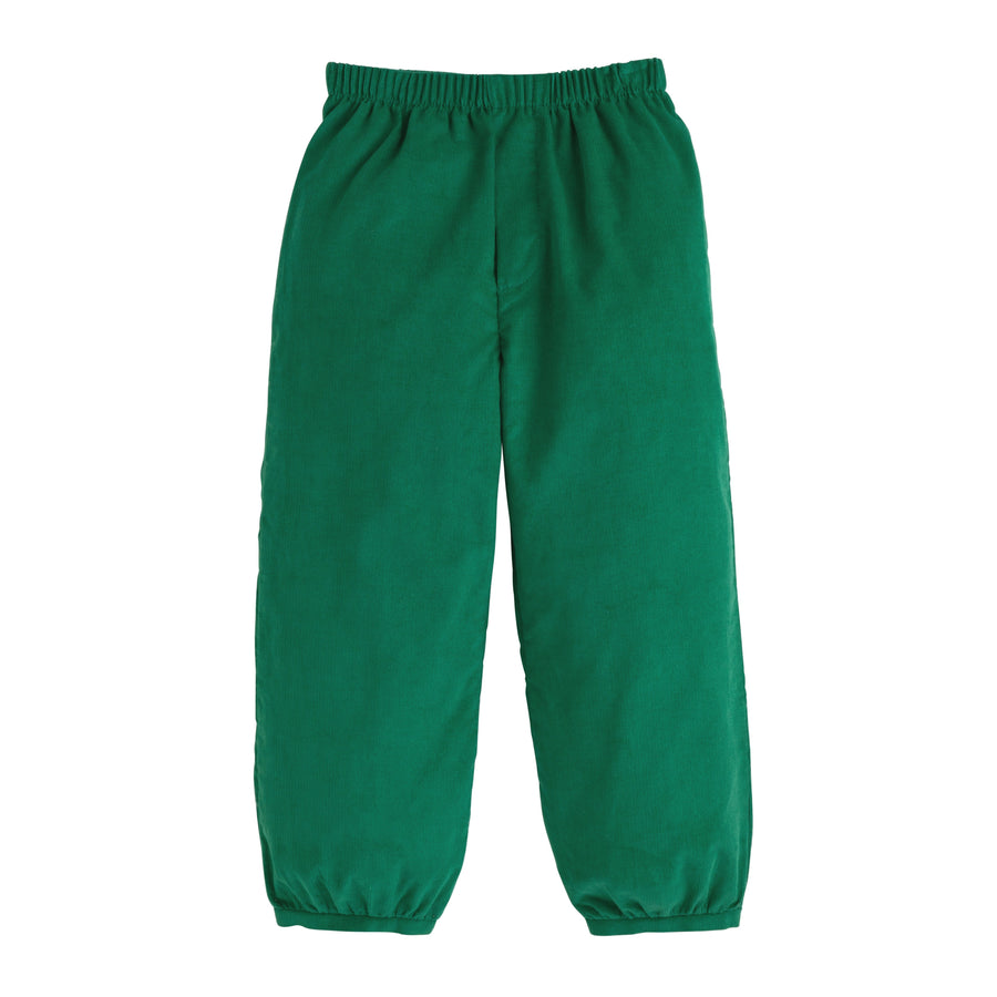 Little English traditional clothing, banded corduroy pant with elastic waistband for little boy 