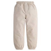 Little English banded khaki twill pant for toddler boys with elastic waistband 