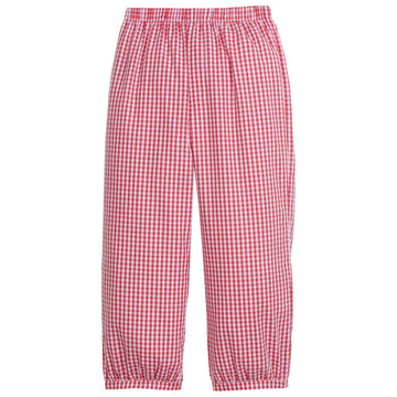 little english classic childrens clothing boys red gingham pant with elastic waist 