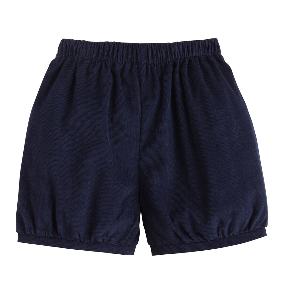 little english classic childrens clothing boys navy corduroy elastic waist shorts