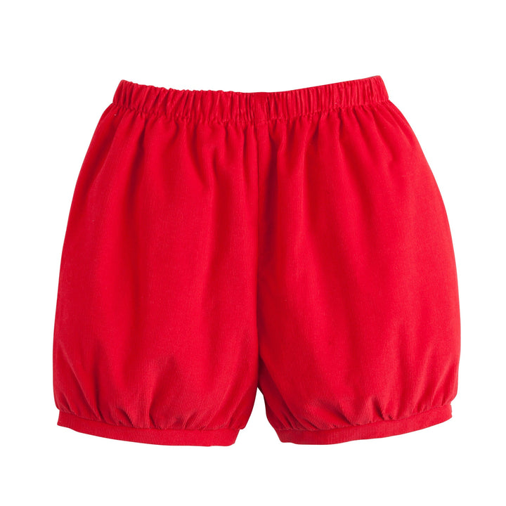 little english classic childrens clothing red corduroy elastic waist shorts